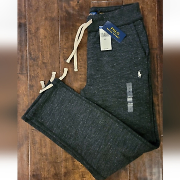 NWT Men's Ralph Lauren Polo Fleece Drawstring Cuff Sweatpants - Picture 3 of 13